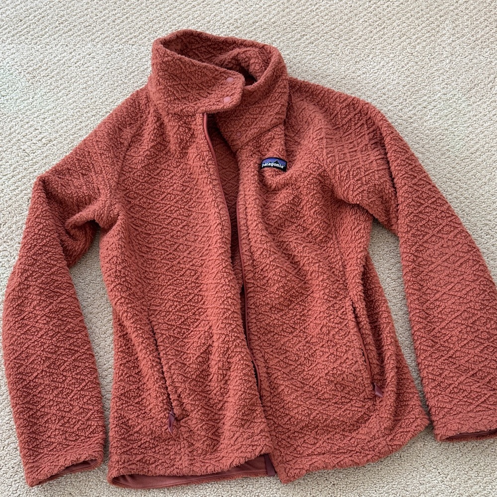Patagonia Brick Textured Fleece Jacket - women size small